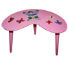  A small kidney shaped pink table